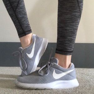Gray Nike shoes
